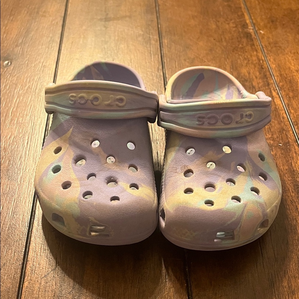 CROCS Kids' Pastel Tie-Dye Clogs
